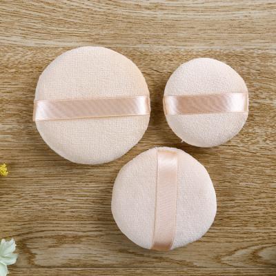 China Custom 1-17-20 Non-Toxic Loose Latex Large Face Cotton Cosmetic Makeup Powder Non Puff for sale