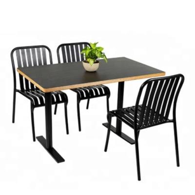 China 6 Seat Modern Aluminum Patio Table Dining Outdoor Metal Furniture Garden Set Set for sale