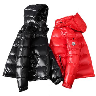 China Wholesale Hot Selling High Quality Fashion Waterproof Plus Size Oversize Red Black Custom Men's Winter Shiny Stripper Jackets for sale