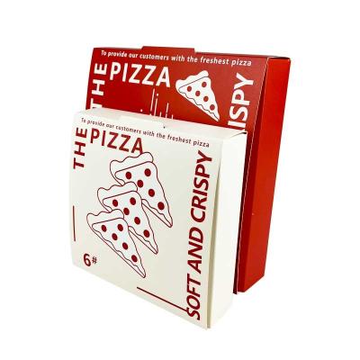 China Exquisite Materials Pizza Box Recycled Custom Pizza Boxes 7 Inch Portable Pizza Paper Box for sale