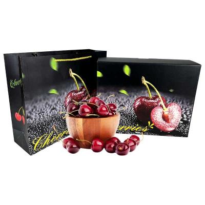 China Custom Full Color Printing Recycled Materials Cherry Packaging Fruit Box For Shipping for sale