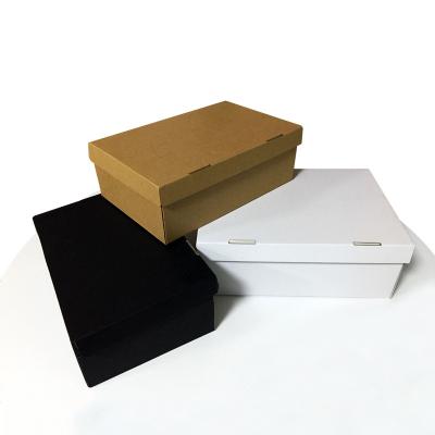 China Recycled materials comida de cajas-desechables de papel kraft paper para supplier custom printed sneaker packaging boxes shoe box with logo for sale