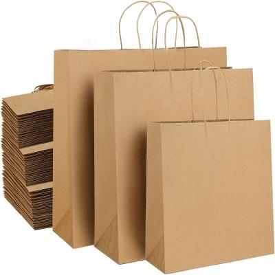 China Recyclable Eco - Friendly Recycled Materials Bottom Brown Kraft Paper Solid Bag With Your Logo for sale