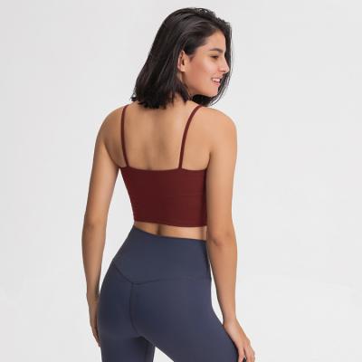 China Breathable Wholesale Ladies Sport Sexy Cropped Yoga Tank Tops Custom Gym Clothing Tops Women for sale