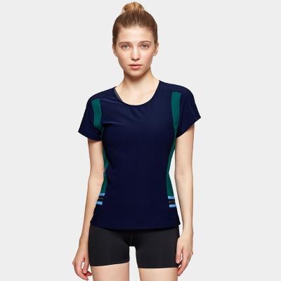 China Breathable Slim Dry T-shirt Women's Fitness Yoga Training Shirt Summer Sport Wear for sale