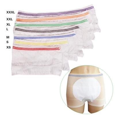 China Mesh Women Seamless Repair Breathable Disposable Hospital Pants Disposable Panties for sale