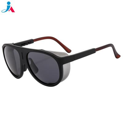 China Trendy Metal Ski Sun Glasses Uv Men Side Shield Sunglasses Fashion New 400 Outdoor Riding Sports Cycling Sports Women Windproof Sunglasses for sale