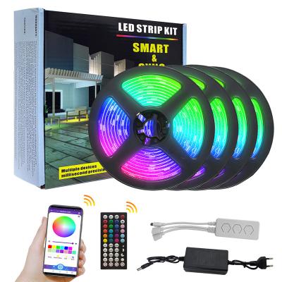 China Long Life Hot Sale RGB Single Led Strip Color Changing Led Strip Light Kit Music Sync Led Strip Light for sale