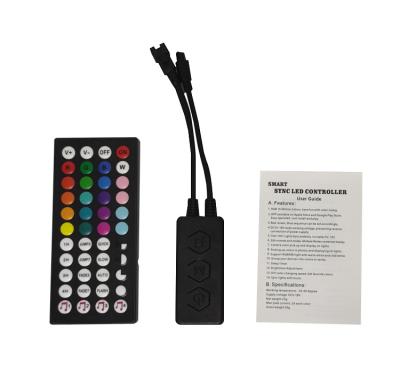 China Easy Installation Flexible Led Strips Controller With Remote Control Rhythm Sound Pickup With Promotional Price for sale