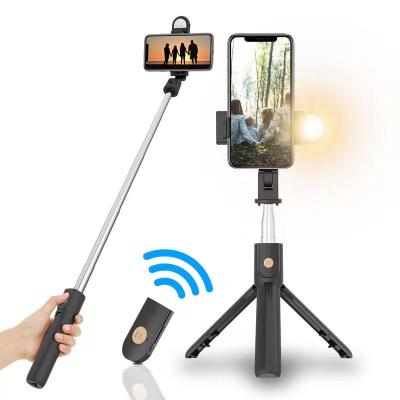 China Multifunctional Led Selfie Stick Phone Tripod Rotatio Light K10S Selfie Stick Tripod Holder Adjustable Remote Control 360 Smart Selfie for sale