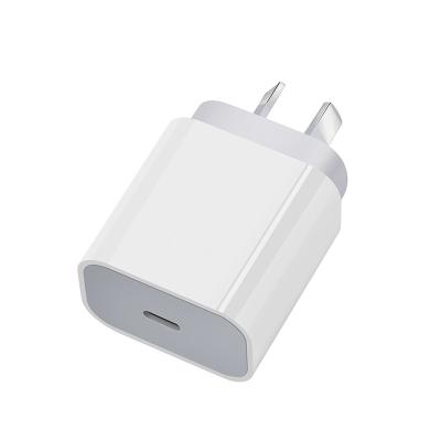 China Quick Charge for iPhone 0-50% in Original Factory AU Plug Type 30mins PD 20w Quick Charger C for Mobile Phone USB-C 20W Chargers Chargers Adapters For iPhone Australia for sale