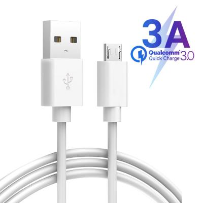 China Good Quality 3A Mobile Phone Micro Fast Charging USB Cable 3FT 6FT Charger USB Data Transfer To Micro Charging Cable For Mobile Phone for sale