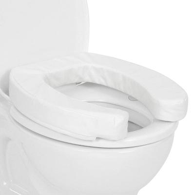 China Anti-Static Expanded Soft Padded Cover For Round, Standard, Oval Potty Barrel Toilet Seat Riser For After Surgury, Elderly for sale