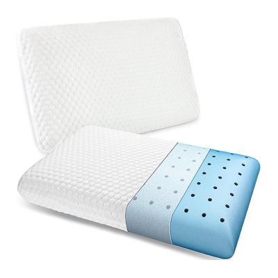 China Wholesale Airy Breathable Gel Anti Static Cooling Soft Memory Foam Bed Pillows For Sleep for sale