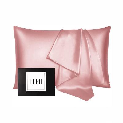 China 100% Customizable Antistatic Solid Color Mulberry Silk Pillowcase Fundas Para de Almohada Sedums for sale