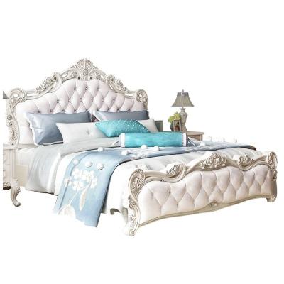 China Removable Cover Double Bed Latest European Style Modern Designs Bed Room Furniture Set for sale