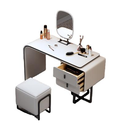 China Other Luxury Makeup Table Nordic Modern Vanity Table With Led Light Makeup Mirror for sale