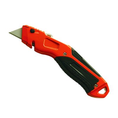 China Blade Non-slip Quick Change Knife Change Handle Retractable Knife With Handle Labor Safety Zinc Alloy Utility Knife for sale