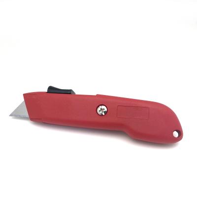 China Hot Selling Short Blade Safety Knife Small Automatic Retractable Utility Knife for sale