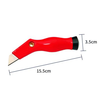 China Cutting Wholesale Cheap Metal Carpet Knife Safety Handle Cutting Metal Carpet Knife for sale