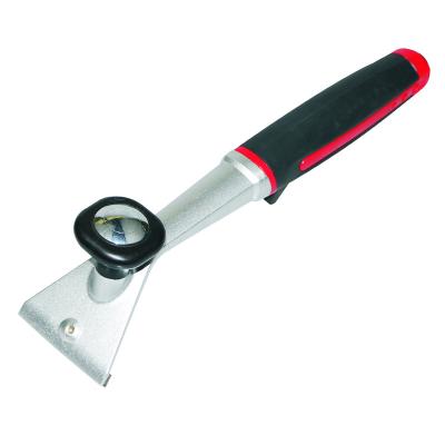 China Carbon Steel Tool Floor Paint Scraper Wall Paint Cleaning Scraper Aluminum+PP&TPR Handle Soft Handle for sale