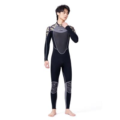 China Hot Sale Color Men Patch Fashionable Swimwear Wetsuit 3MM Full Sleeve Wetsuit for sale