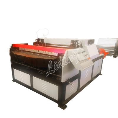 China Building Material Stores Manufacturer Hot Selling Metal Sheet Coil Straightener Leveling Roll Forming Machine Automatic Duct Production Line for sale