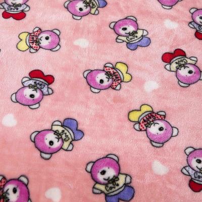 China 100% Polyester Flannel Baby Fleece Warm Blanket Anti-pilling Fabric for sale