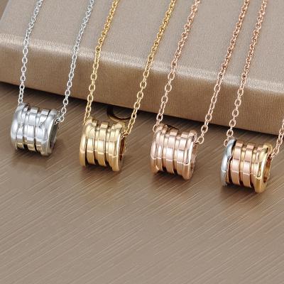 China Trendy Wholesale Gold Stainless Steel Jewelry Accessories Fashion Pendant Necklace Chain for sale