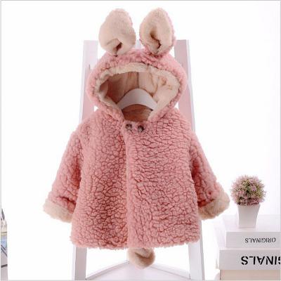 China 2020 breathable new fashion toddler kidsl winter clothing plus plush plush rabbit jacket boys and girls children clothing for sale