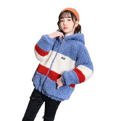 China Anti-wrinkle Boutique Big Girl's Coat Jacket Color Matching Winter Clothing For Girls for sale