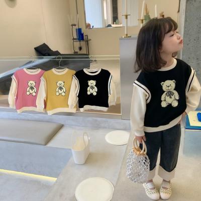 China Spring Anti-Shrink Hot Autumn Boutique Girls Toddler Sale Long Sleeves Pattern Oversized Sweatshirt Tops for sale