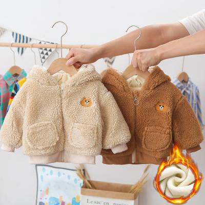 China 2021 Winter Best Selling Toddler Boys Jacket Anti-Shrink Clothes Infant Outerwear Imitation Fur Coats Kids Boy Outerwear for sale