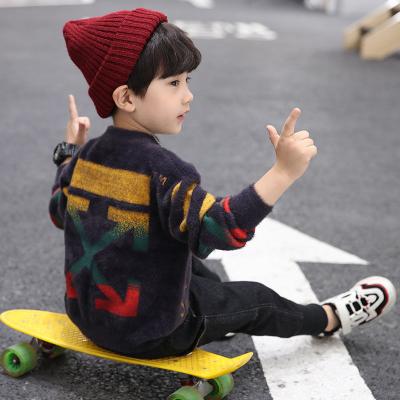 China 2021 Fall Anti-shrink Wholesale Girl Knit Pullover Sweater For Boys And Girls Custom Knitted Sweater for sale