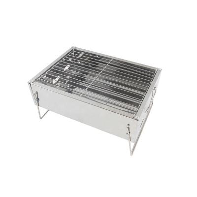 China Easily Assembled BBQ Grill Mini Charcoal Grill Portable Folding BBQ Grill Outdoor Tools For Picnics Camping Hike Size 36*26.5*17.5cm for sale