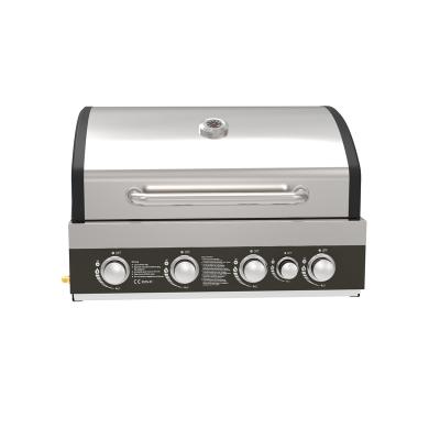 China Built-in Cart Gas BBQ Grill Stainless Steel Barbecue Grill With Four Burners High Quality for sale