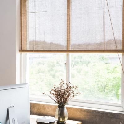 China Country Manual Control System Classic Bamboo Eco-friendly Curtains Window Indoor Decoration for sale