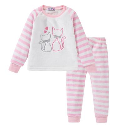 China The Style Is New And The Workmanship Is Excellent 2020 Newest Wholesale Kids Top+pants Set Cotton Stripe Suits Pajamas Set for sale