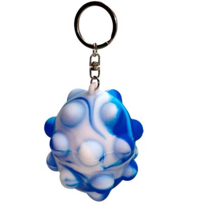 China K32 Easter Pusher Bubble Toys Game Relaxing Hand Sensory Toys Push Ball Bubble Stir Key Chain Sensory Toys for sale