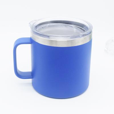 China A3692 12 14oz Sustainable Coffee Tea Mugs Car Insulation Tumbler Cups Stainless Steel Double Wall Mug With Handle for sale