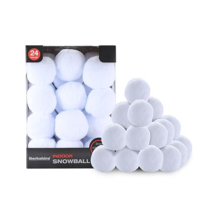 China Factory DD110 Party 24pcs Simulation Ball Throw Single Soft Hairball Snowball Toy Kids Indoor Snowball Fight for sale