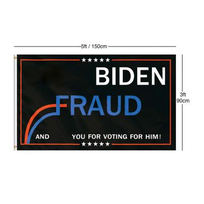 China Custom A3330 Custom Digital Biden 2021 Flags 90*150cm Campaign Banner Against Joe Biden Parade Flag for sale