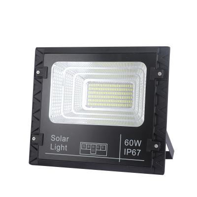 China Newest Model Factory Price IP67 Garden Waterproof Solar Flood Light Outdoor Solar Garden Light 60W for sale