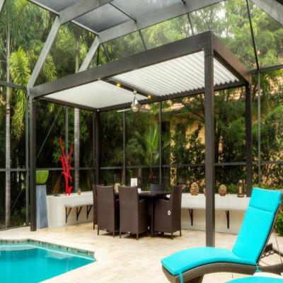 China Customized Waterproof Motorized Aluminum Pergola Louver en venta