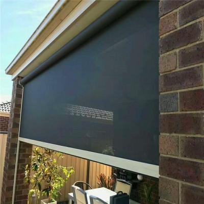 China Outdoor Waterproof Motorized Window Roll Up Shade Zip Track Roller Blinds for sale