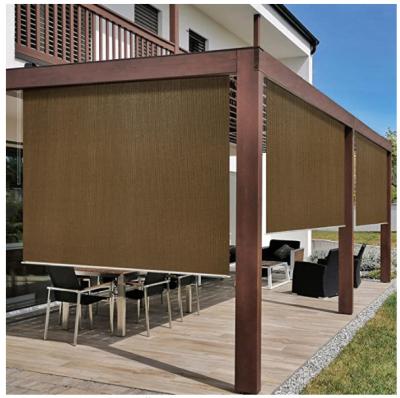 China Windproof Tubular Motor Outdoor Roller Blinds for Garden for sale