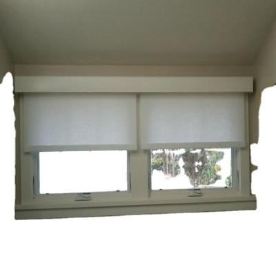 China AOK Somfy electric automatic dual zigbee roller blinds with fascia for sale