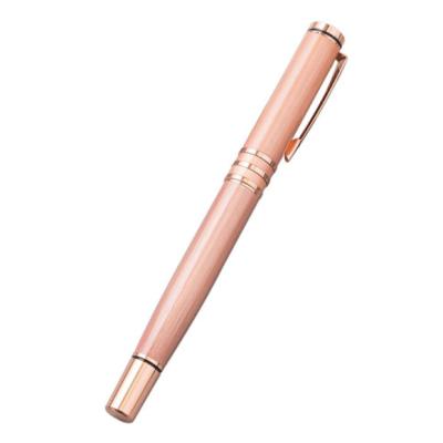 China Promotional Business Pen Made by Pen Luxurious Rose Gold Roller Pen Company Customization Logo Copper for Stylish Women for sale