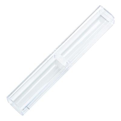 China Wholesale Transparent Plastic Gift Pen Square Box Used In Pencil And Package Crystal Pen for sale