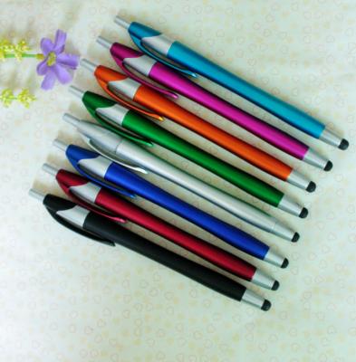 China Promotional Metallic Pen Matt Color Stylus Ball Pen With Logo for sale